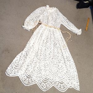 Zimmermann bonita lace long dress